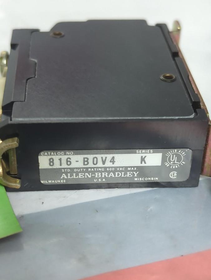 ALLEN BRADLEY,816-B0V4,SERIES K OVERLOAD RELAY SIZE 00-1 NOS