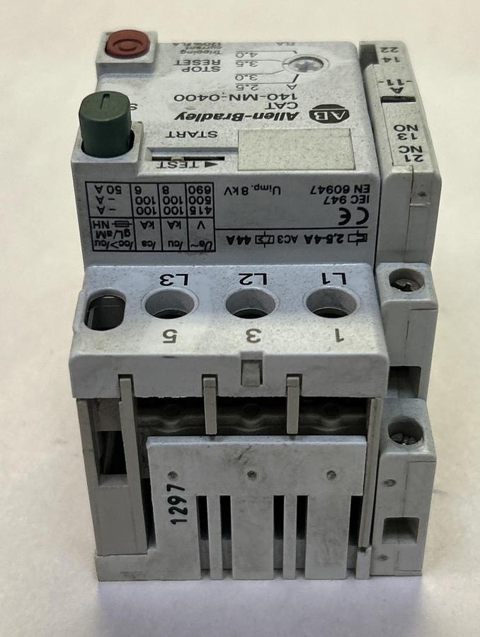 Used ALLEN BRADLEY,140-MN-0400,MANUAL MOTOR STARTER