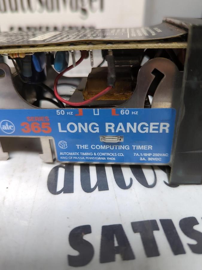 Used ATC,SERIES 365,LONG RANGER COMPUTING TIMER & DISPLAY 7A 1/6HP 250 VAC NOS