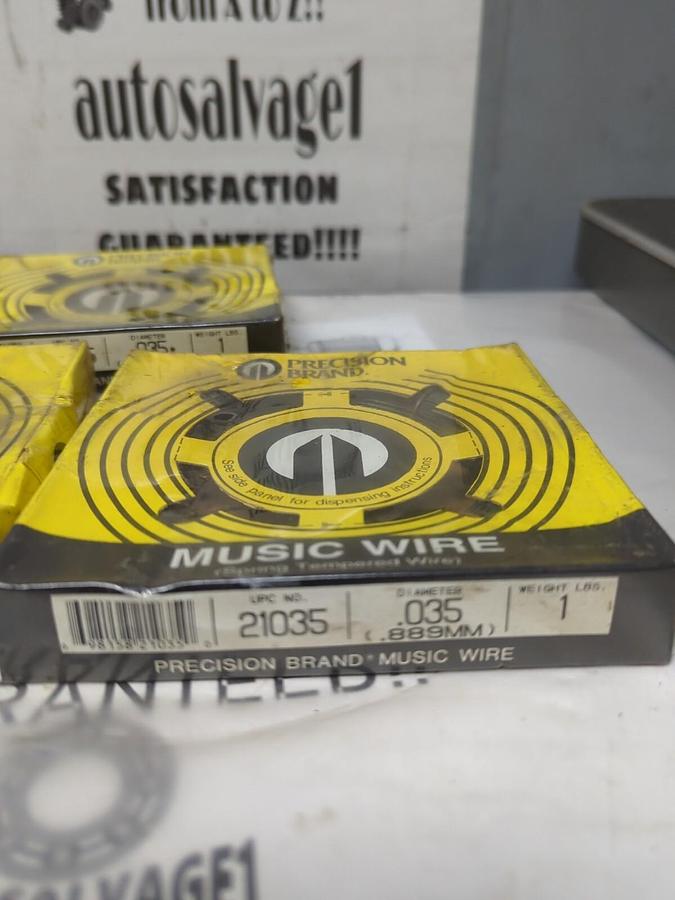 PRECISION BRAND,21035,MUSIC WIRE .035(.889) LOT OF 3 SEALED
