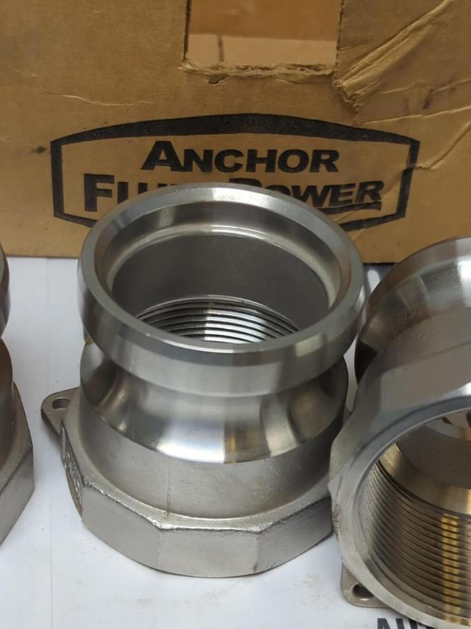 DIXON ANDREWS,200-A, 2 INCH CAM & GROOVE COUPLING ADAPTERS BOX OF 4 NOS