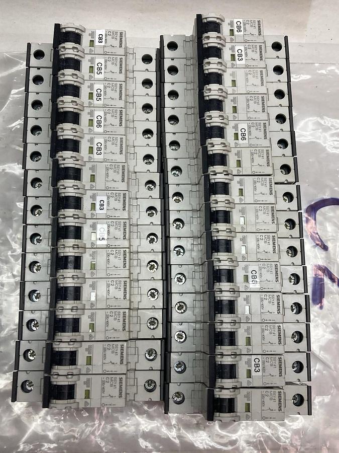Siemens,5SY4102-7,1-Pole Circuit Breaker 35kA 230/400V LOT OF 27
