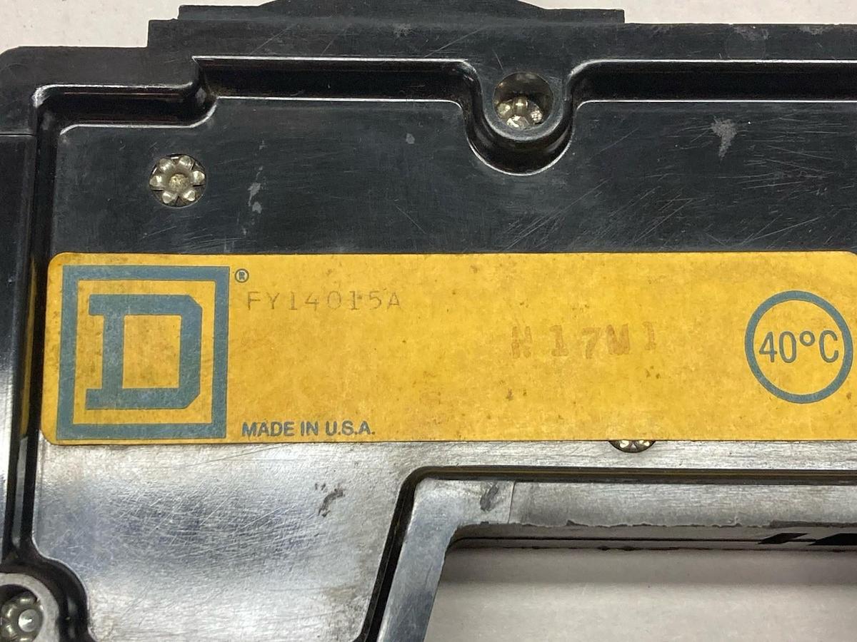 Used Square D,FY-14015-A,I-Line Circuit Breaker 15A 277Vac