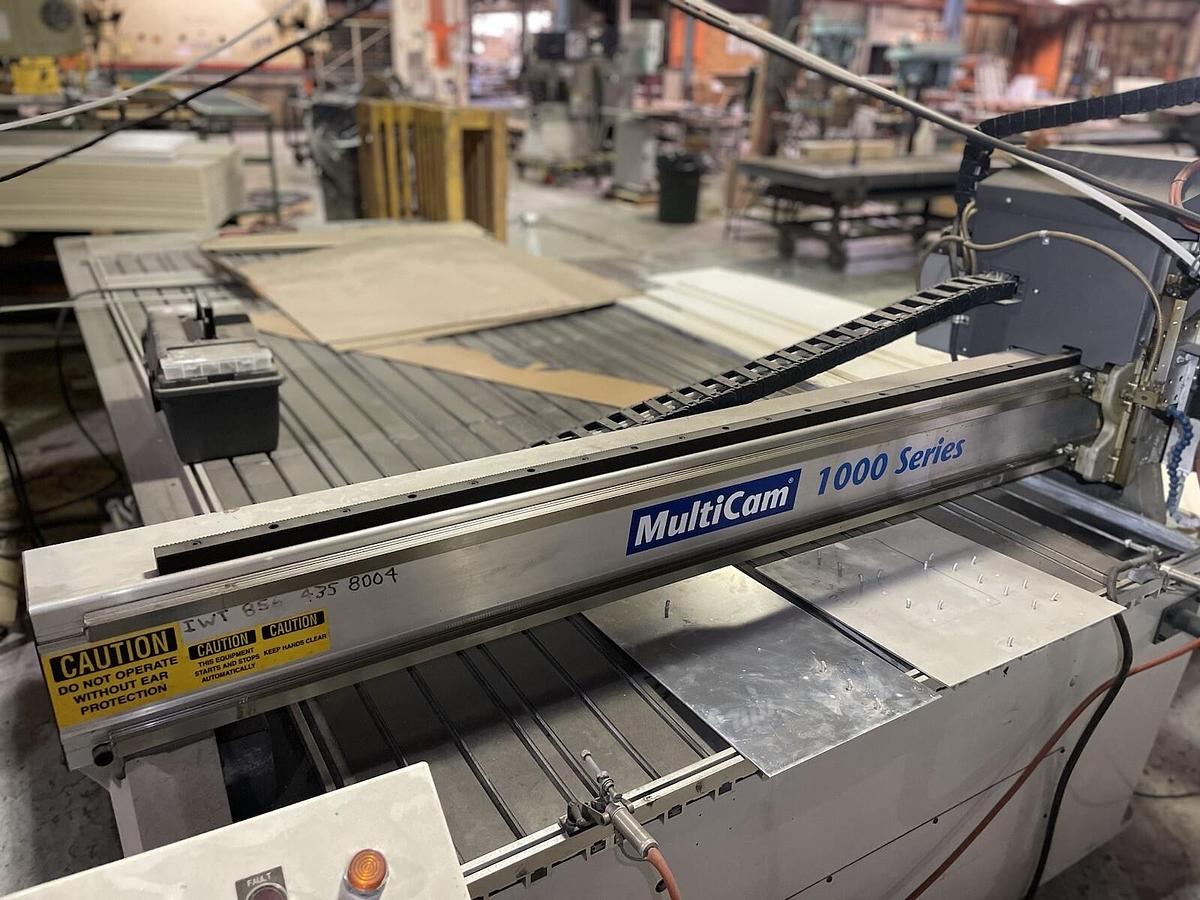 Used Multicam,1000 Series, CNC Table With Spot Welder Head