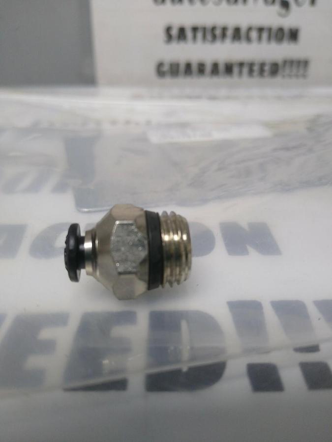 UNBRANDED,61761102,MALE TUBE CONNECTOR 4MM OD-1/4 NICKLE PLATED BRASS LOT OF 15