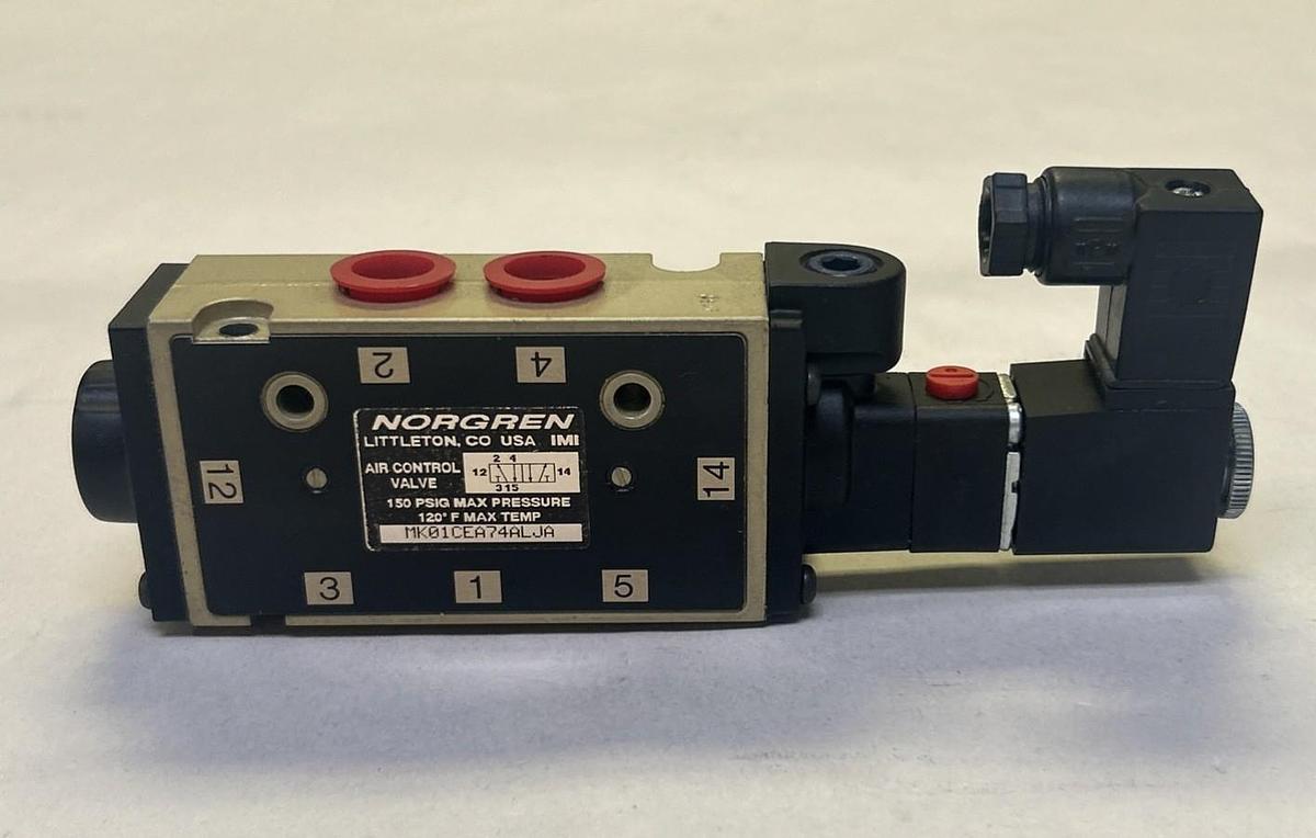 Used NORGREN,MK01CEA74ALJA,AIR VALVE 150 PSIG