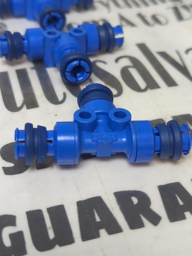 FESTO,1/4 INCH,TEE PUSH-IN PNEUMATIC UNION AIR FITTING LOT OF 12 NOS