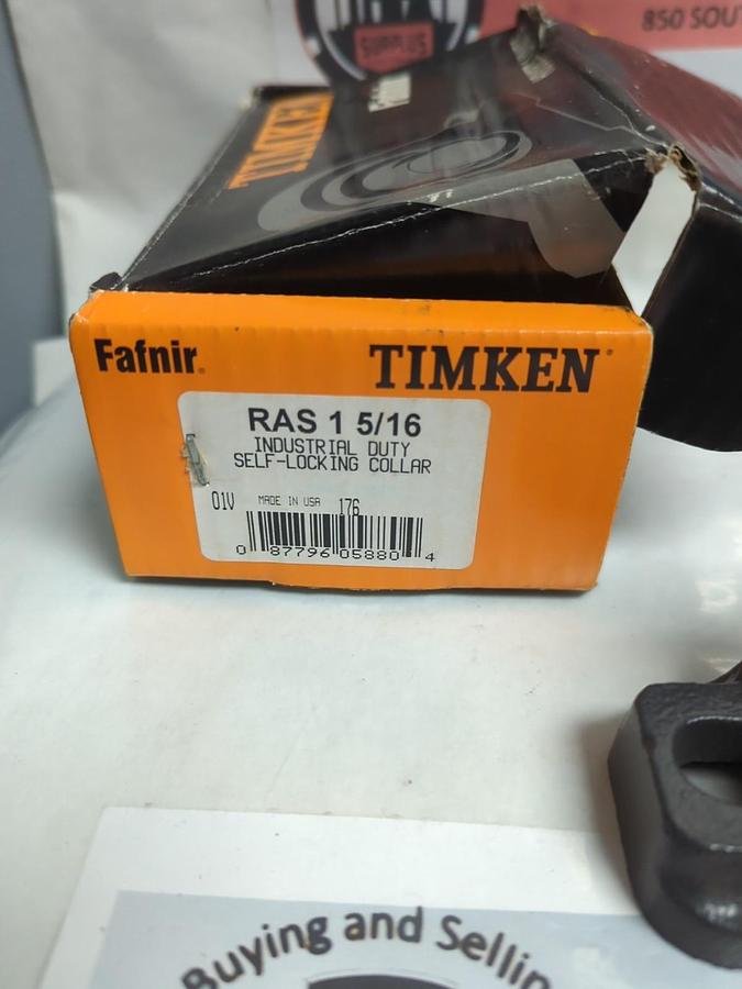 TIMKEN,RAS 1-5/16,PILLOW BLOCK BEARING INDUSTRIAL DUTY SELF LOCKING COLLAR NOS