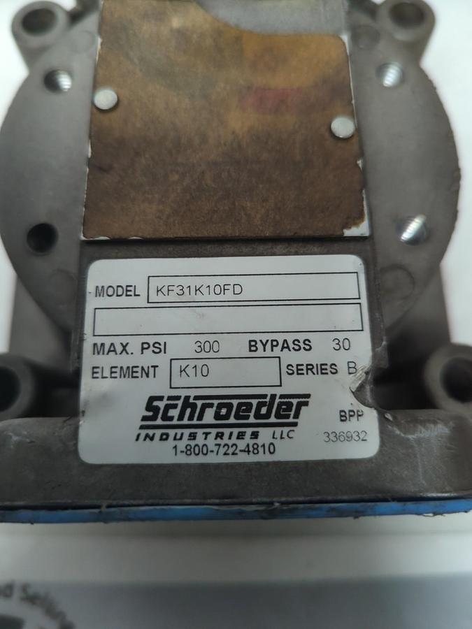 Used SCHROEDER,KF31K10FD,HEAD ONLY PRE-OWNED