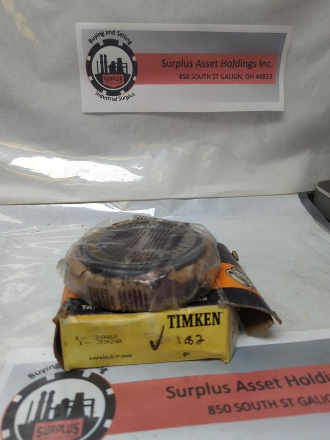 TIMKEN,3982-3920,ROLLER BEARING CONE & CUP ASSEMBLY 2-1/2 INCH BORE NOS