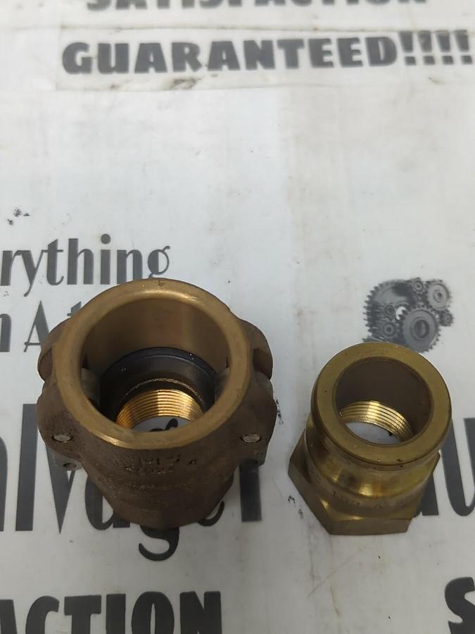 DIXON ANDREWS,100-A,1 INCH 100-D BRASS COUPLING-COUPLER SET NOS