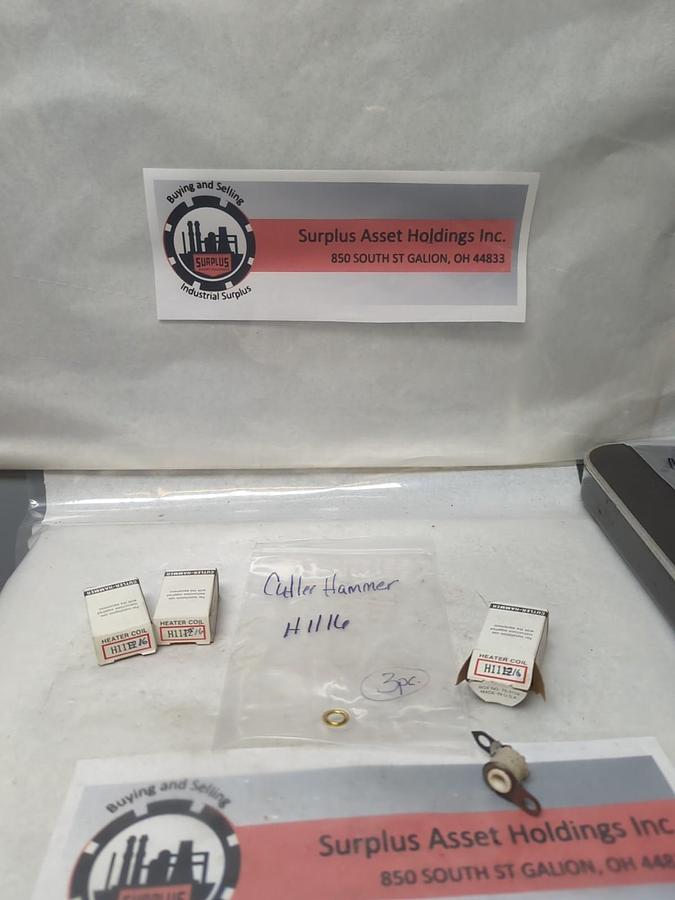 CUTLER HAMMER,H1116,THERMAL OVERLOAD HEATER ELEMENT LOT OF 3 NOS