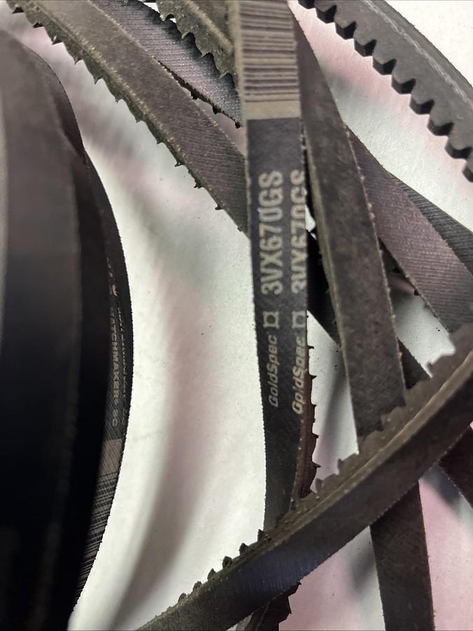 GOLD SPEC,3VX670-GS,V-BELT LOT OF 7
