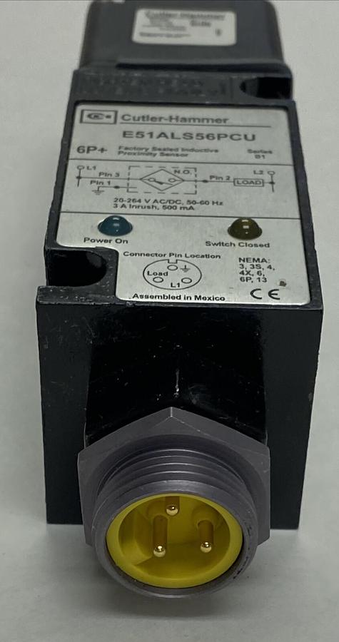 CUTLER HAMMER,E51ALS56PCU,INDUCTIVE PROXIMITY SENSOR NEW NO BOX