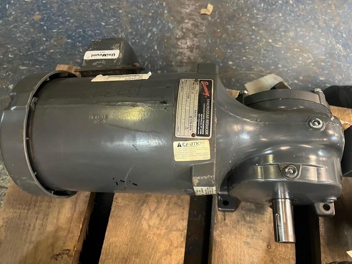 US MOTORS,E436,GWP SYNCROGEAR GEARMOTOR FR 6 RATIO 39 INPUT 1HP 1775RPM