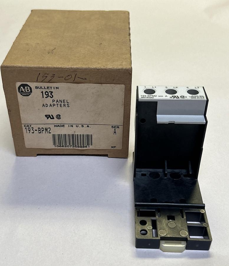 Used ALLEN BRADLEY,193-BPM2,DIN RAIL/PANEL ADAPTER NEW