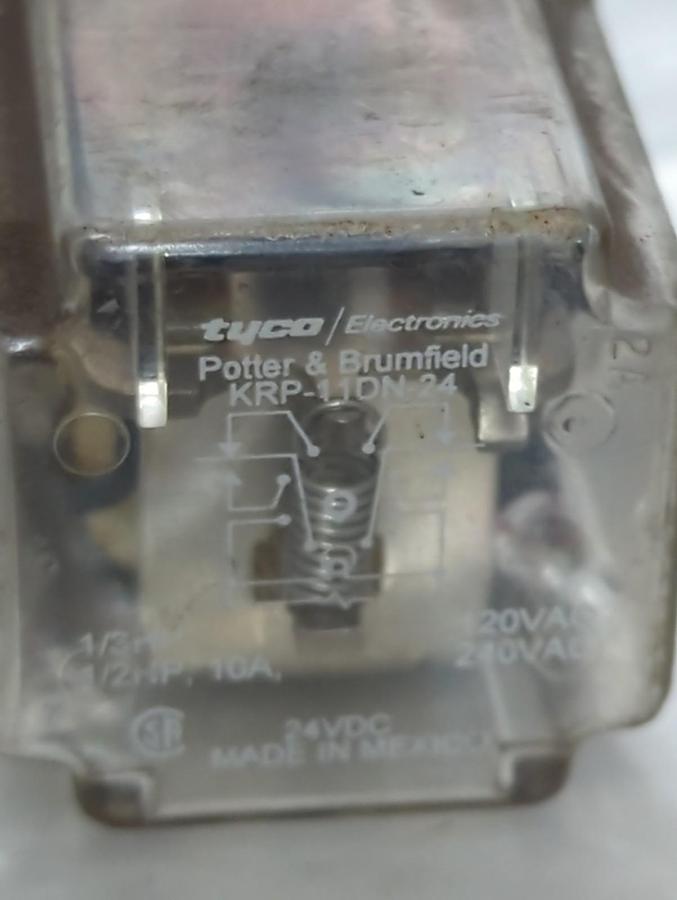 Used P&B,KRP11DN-24,PLUG IN RELAY 8-PIN LOT OF 2 PRE-OWNED