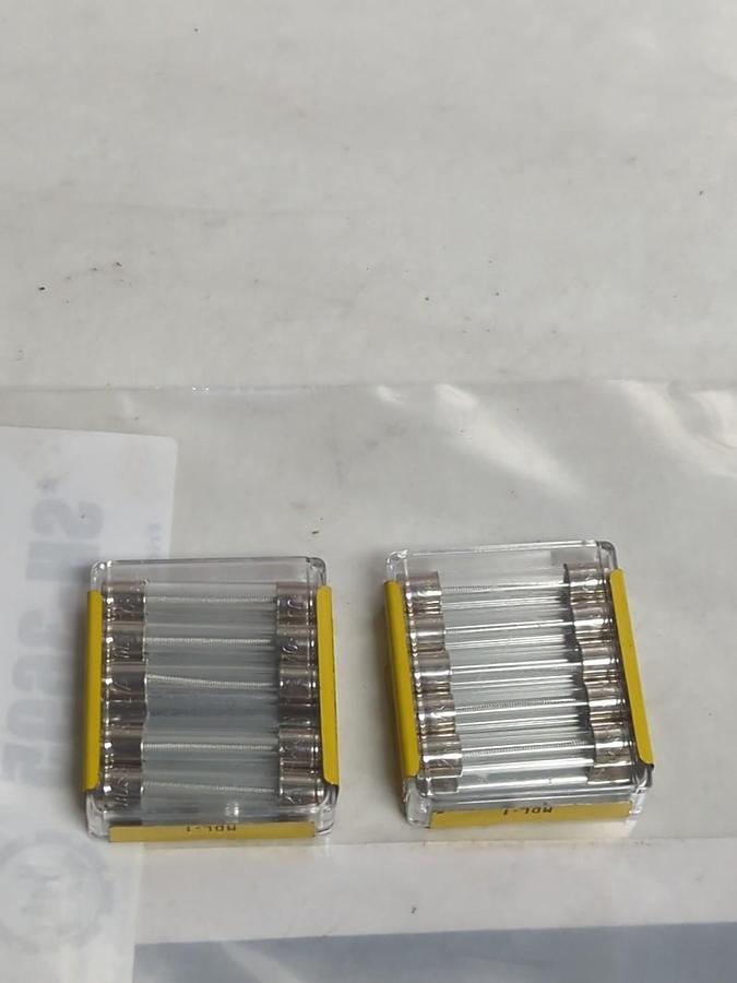 COOPER BUSSMANN,MDL-1,GLASS FUSE LOT OF 10 PCS NOS