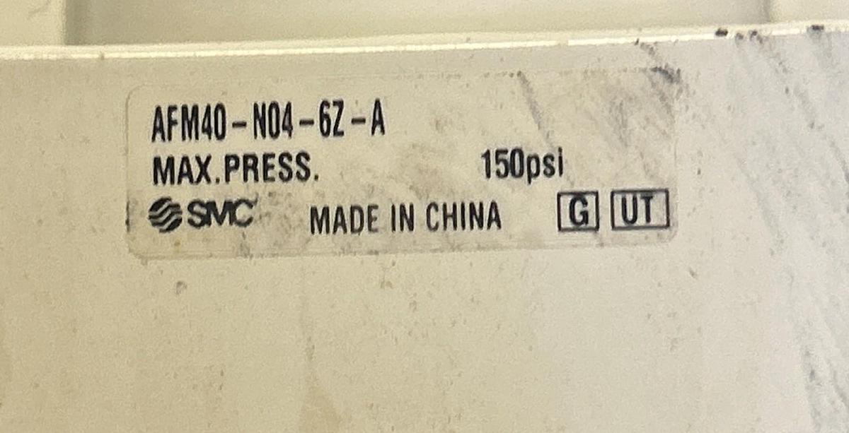 Used SMC,AFM40-N04-6Z-A,FILTER 150PSI