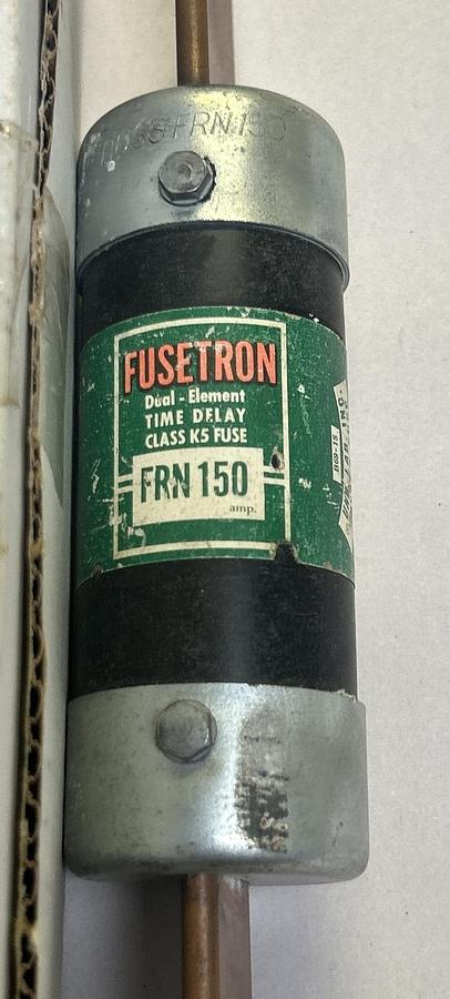 Used COOPER BUSSMANN,FRN150,FUSETRON FUSE 150A 250V