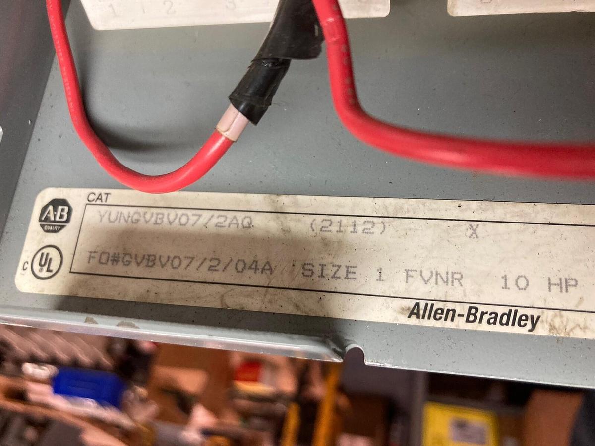 Used Allen-Bradley,2100 2112,Size 1 Fused MCC 12 Inch Starter Bucket