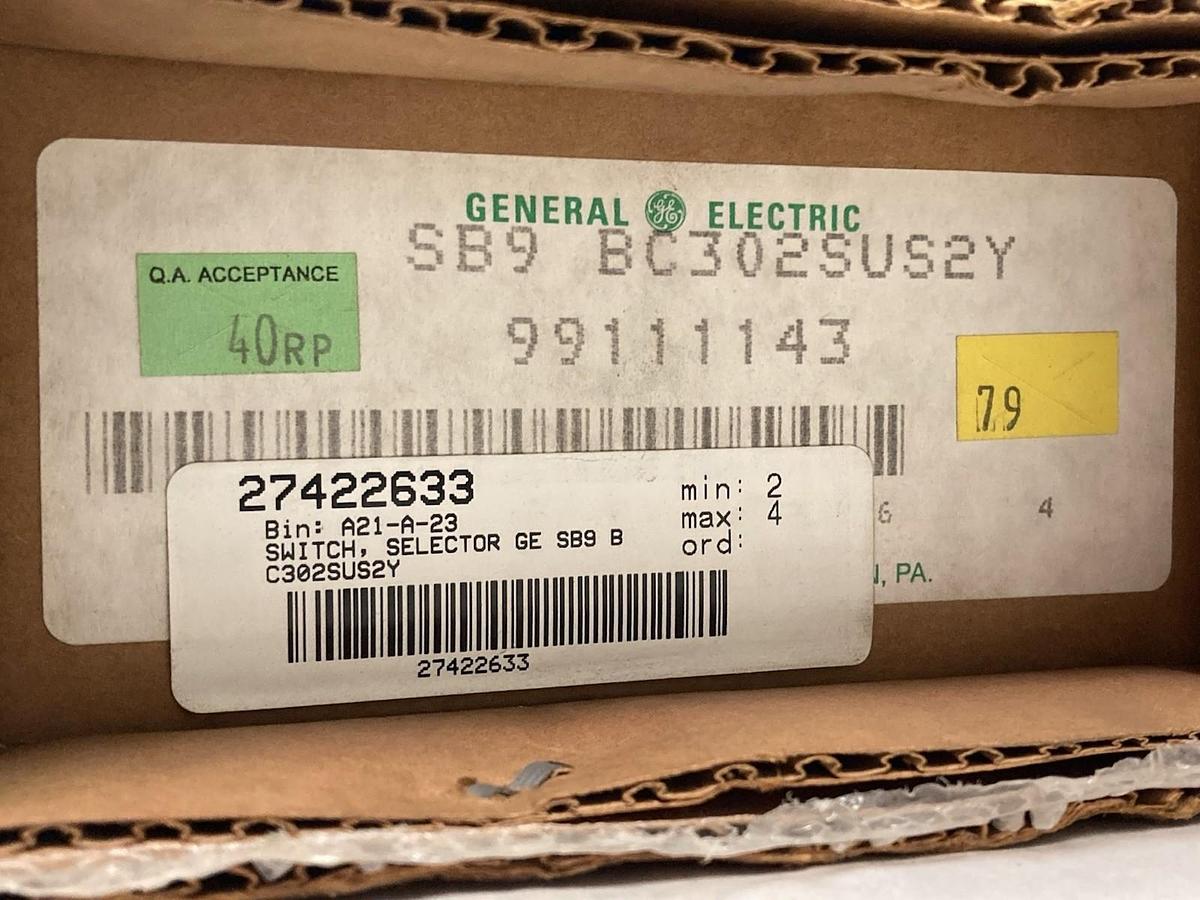 General Electric,SB9 BC302SUS2Y,Selector Switch