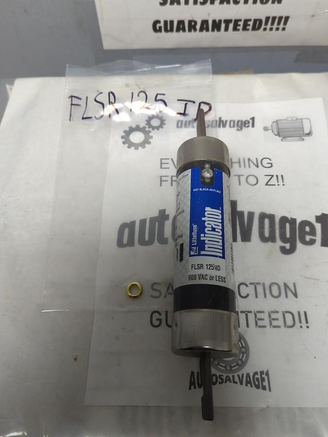 LITTELFUSE,FLSR125ID,INDICATOR 125 AMP FUSE NOS