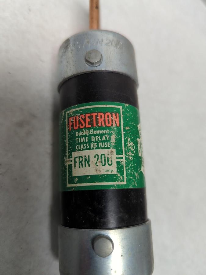 Used COOPER BUSSMANN,FRN-200,FUSETRON 200 AMP FUSE PRE-OWNED