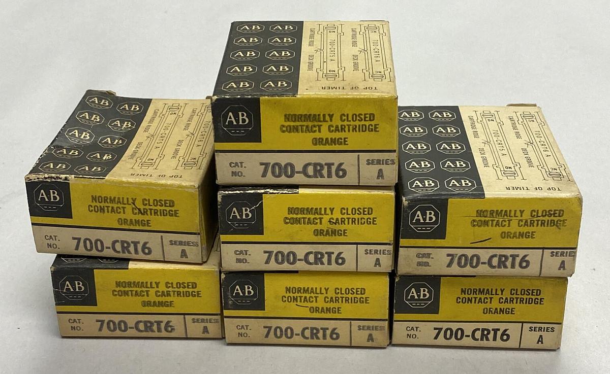 ALLEN BRADLEY,700-CRT6,CONTACT CARTRIDGE LOT OF 7 NOS