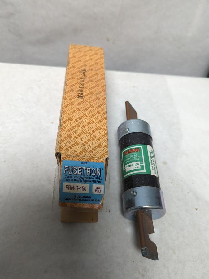 BUSSMANN,FRN-R-150,FUSETRON 150 AMP FUSE NOS