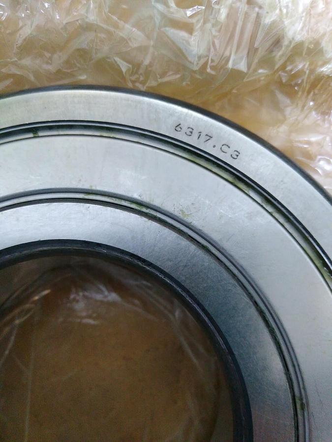 Fag,6317-2ZR-C3,Deep Groove Ball Bearing NOS