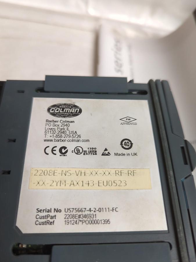 BARBER-COLMAN,2208E,FM TEMPERATURE ALARM UNIT NOS