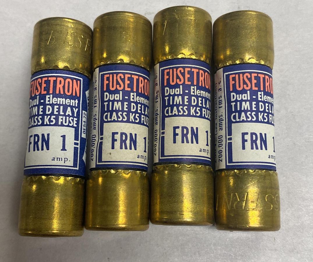 Bussmann,FRN 1,Fusetron Fuse Lot Of 4 NOS