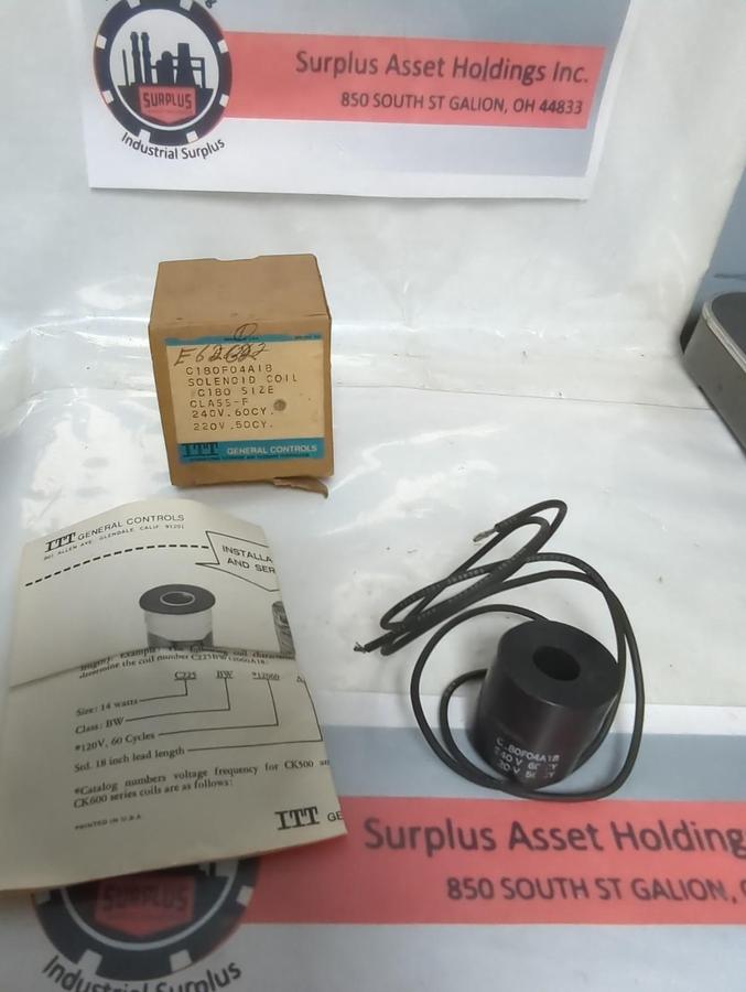 GENERAL CONTROLS,C180F04A18,COIL 240/220V 60/50CY NOS