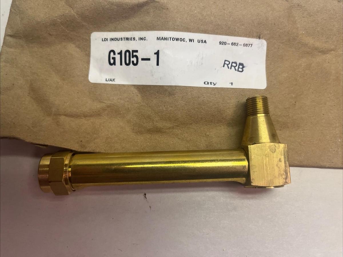 LDI,G105-1, SIGHT GLASS 3" OIL LEVEL INDICATOR 3/8" NPT NOS