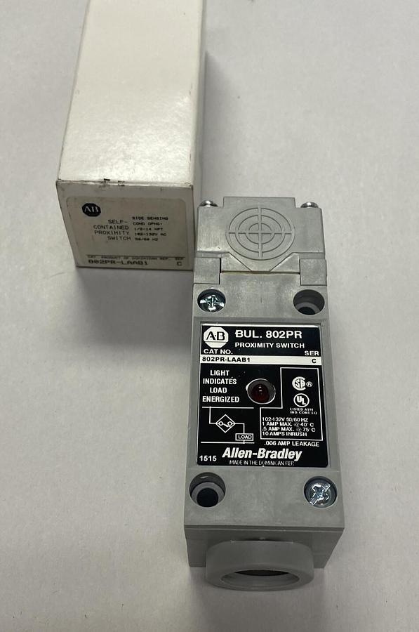 Used ALLEN BRADLEY,802PR-LAAB1,SER C PROXIMITY LIMIT SWITCH NEW