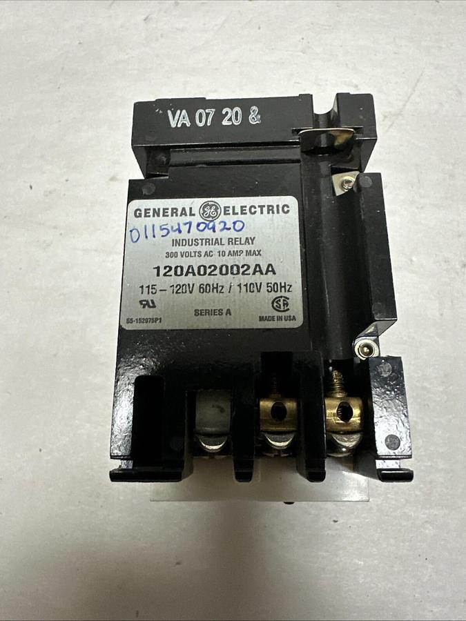 Used GE,CR120A02002AA,Relay 115V 60Hz 10A Max