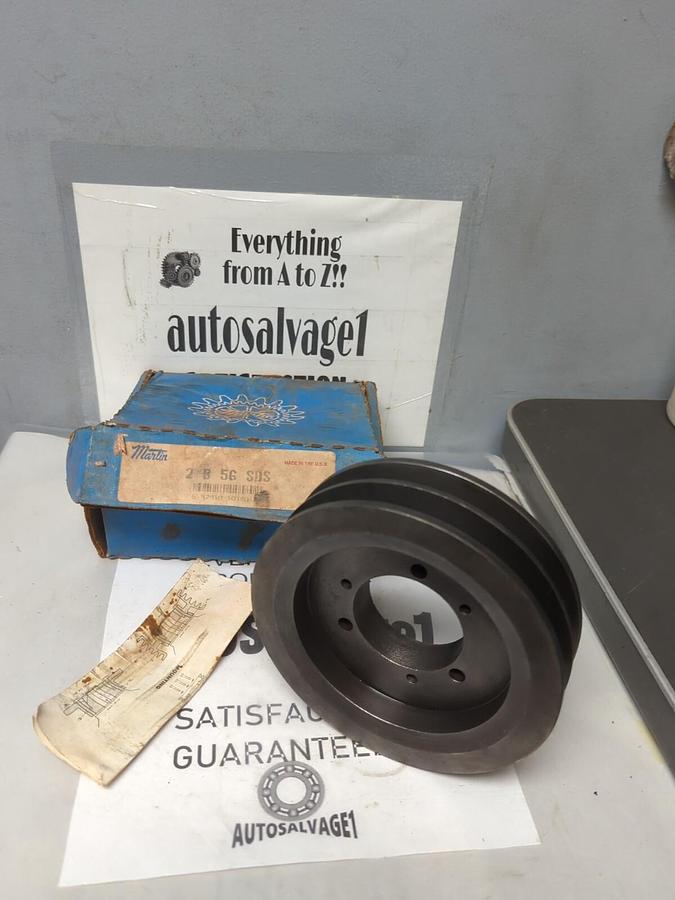 MARTIN,2B5G SDS,2-GROOVE PULLEY SHEAVE NOS