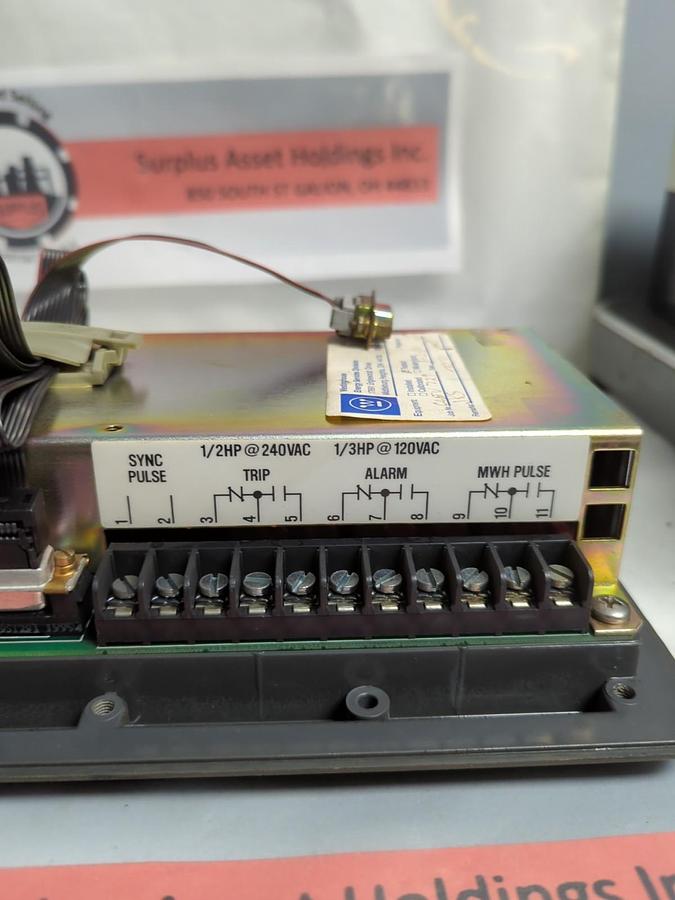 Used WESTINGHOUSE,2D78522,IQ DATA PLUS II DIGITAL METER/POWER SUPPLY PRE-OWNED