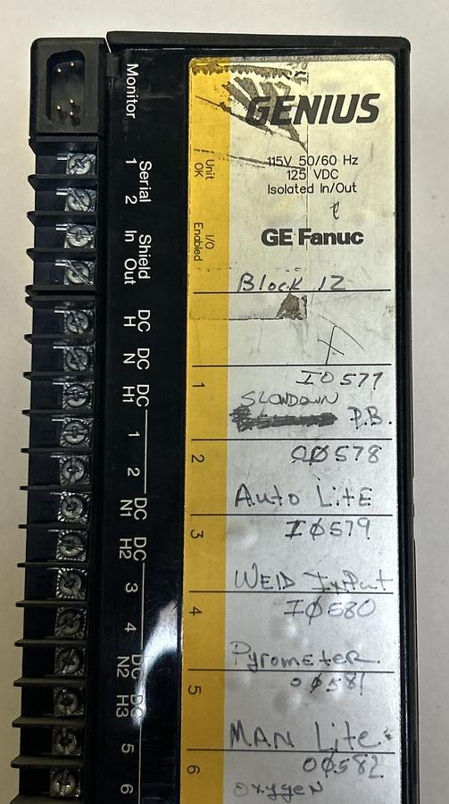 Used GE FANUC,IC660EBS100H,GENIUS BLOCK I/O MODULE
