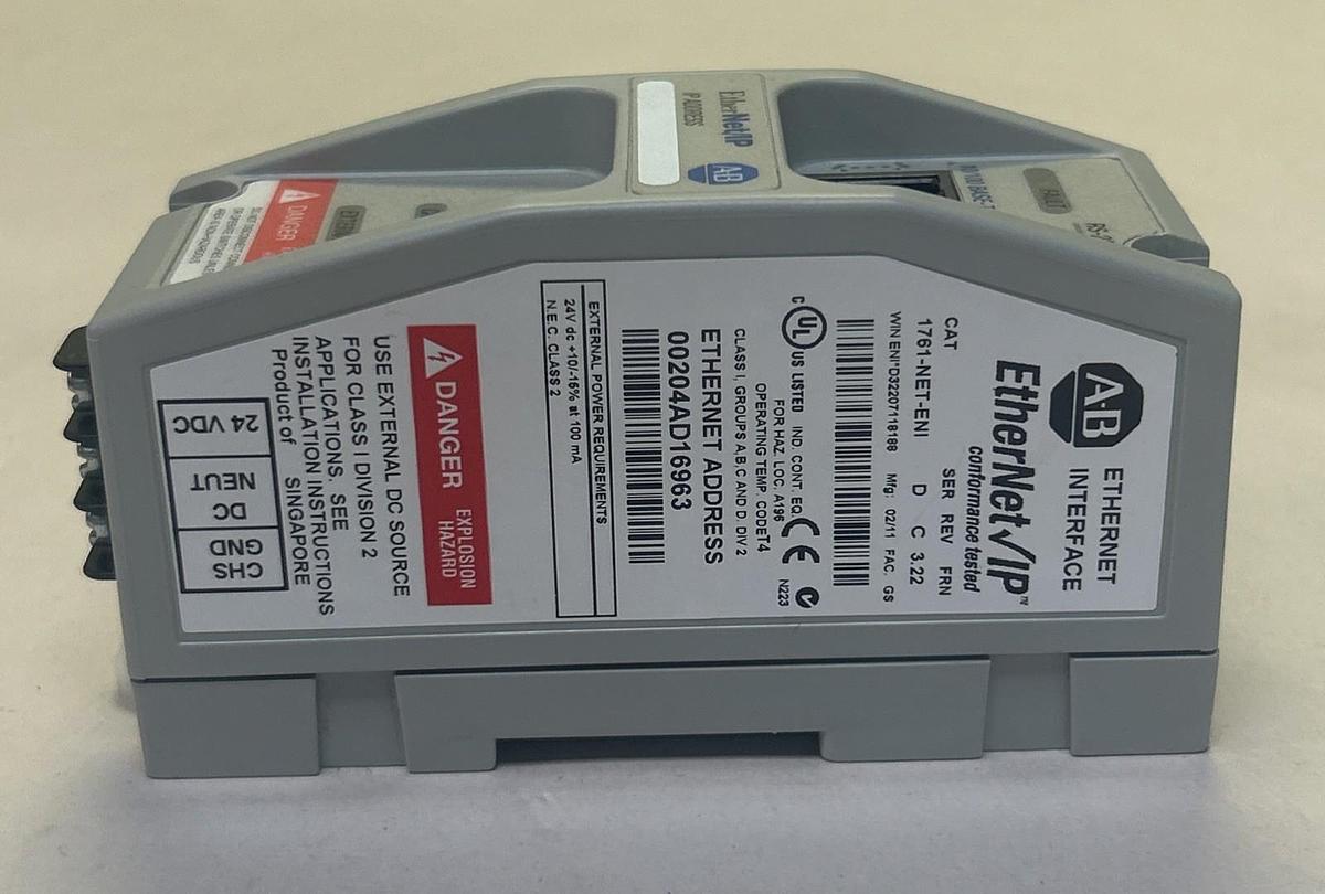 Used ALLEN BRADLEY,1761-NET-ENI,ETHERNET INTERFACE