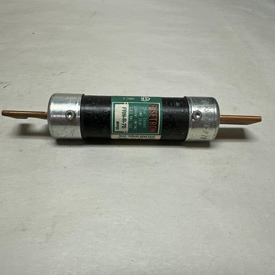 Fusetron,FRN-R-70,70 Amp 250VAC Time Delay Current Limiting Fuse