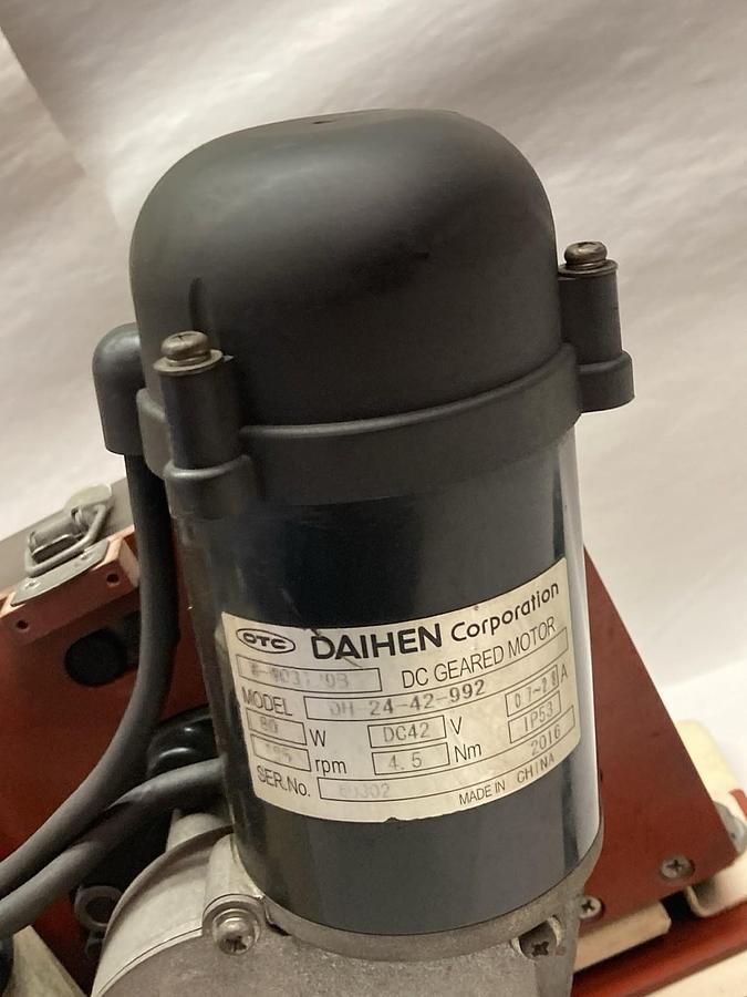 Used Daihen,CMRE-742,Wire Feeder DH-24-42-992 Motor 42VDC 80W 0.7~2.8A