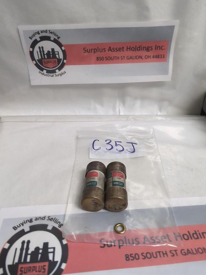 Used ENGLISH ELECTRIC,C35J,ENERGY LIMITING 35 AMP FUSE LOT OF 2 PRE-OWNED