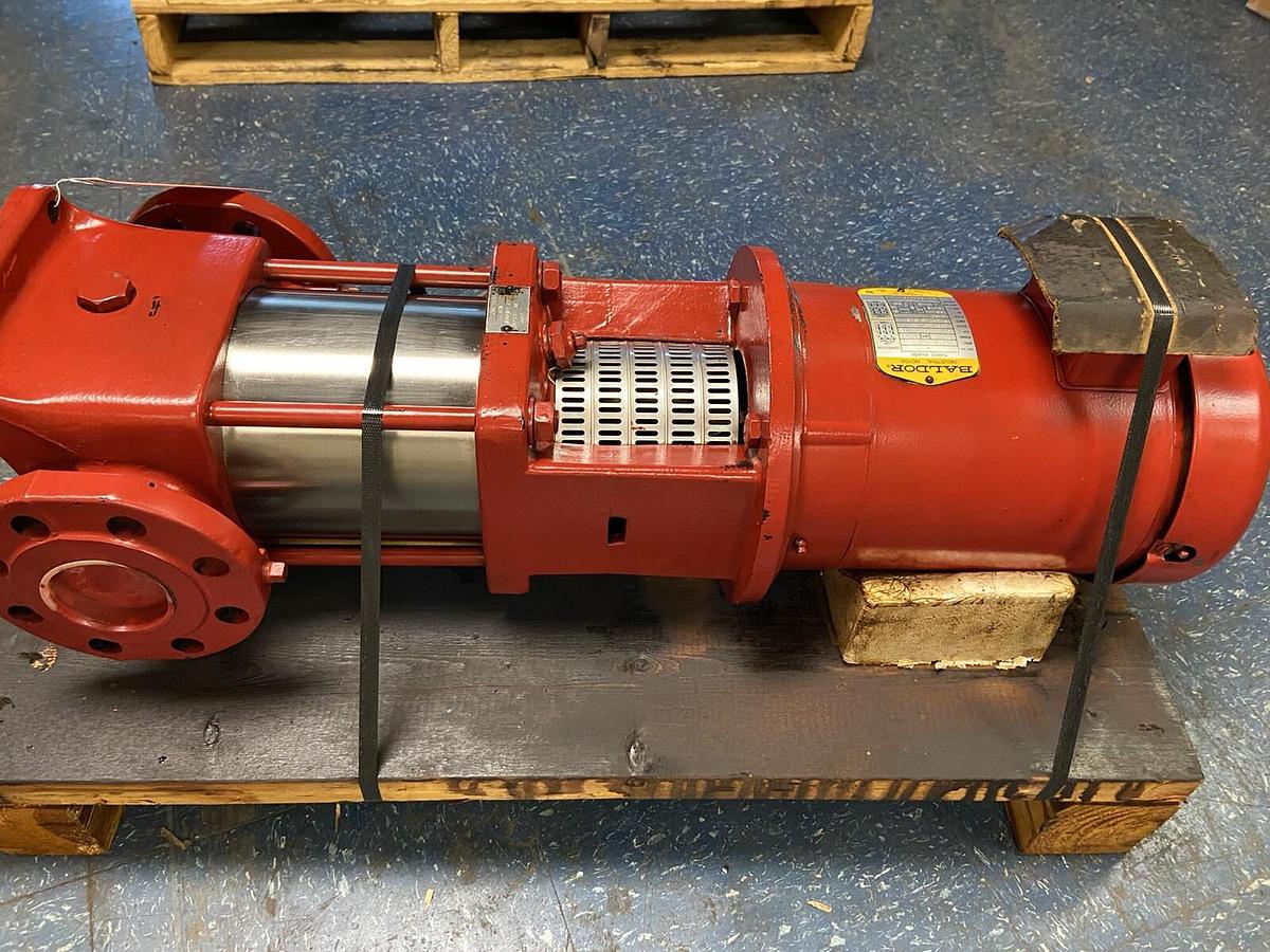 Used Grundfos,80-4T 2-1/2,Vertical Booster Pump 3hp 3450RPM 208-230/460V