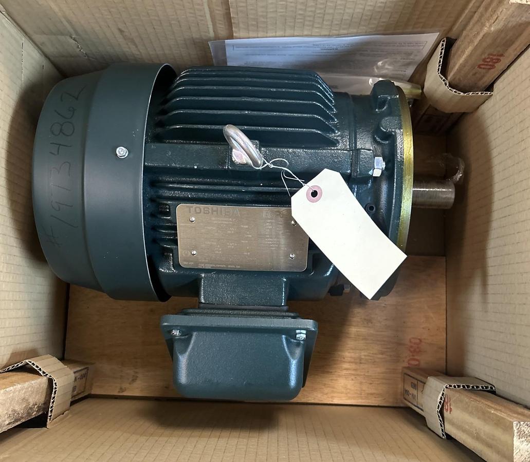TOSHIBA,0032SDSR42A-P,MOTOR 3PH 3500RPM 230/460V 3PH 182TC FRAME