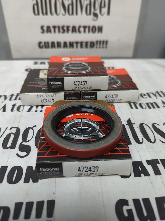 NATIONAL SEALS FEDERAL MOGUL,472439,OIL SEALS 1.875X2.23X0.312 LOT OF 4 NOS