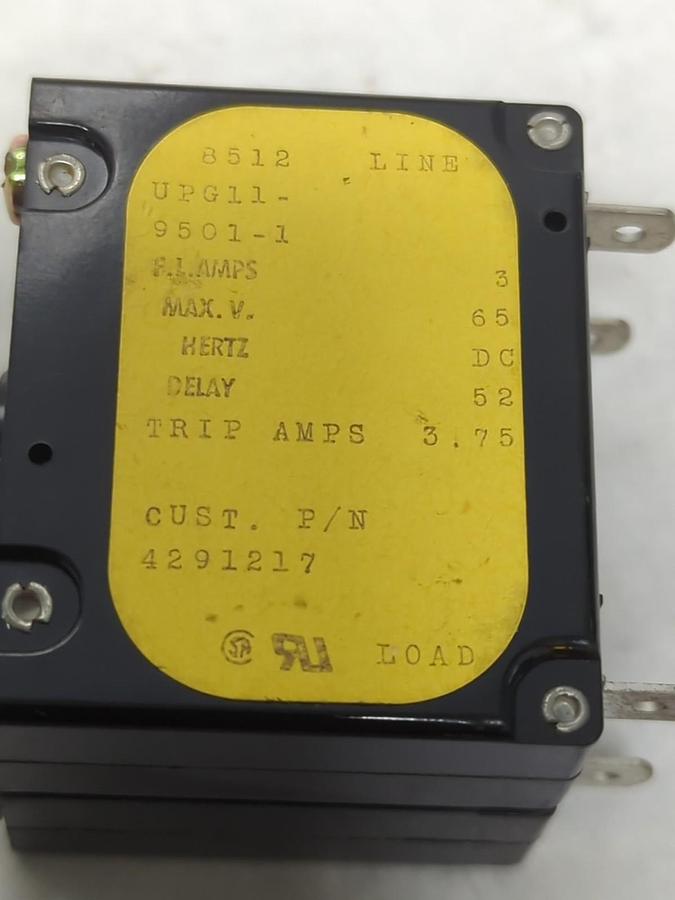 Used AIRPAX,UPG11-9501-1,CIRCUIT BREAKER LOT OF 2 PRE-OWNED