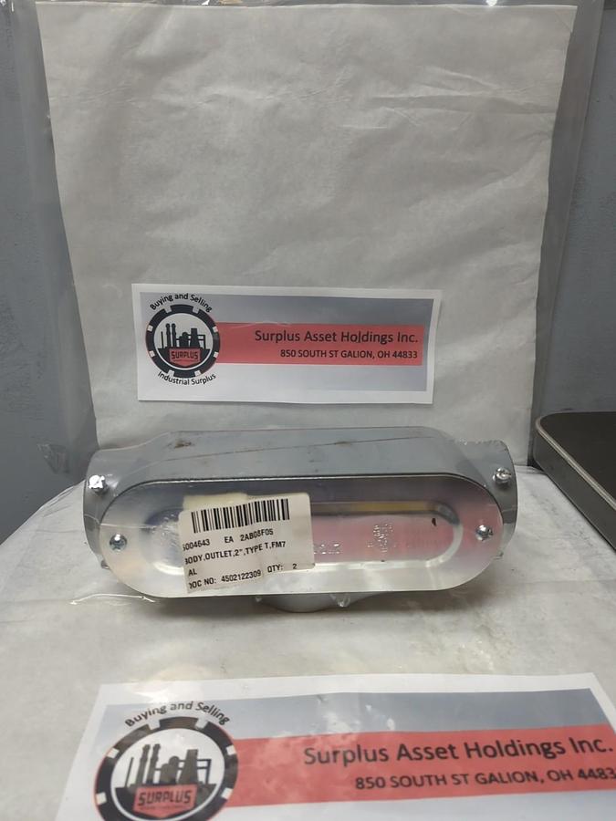 UNBRANDED,TYPE T,CONDUIT OUTLET BODY FM7 WITH COVER NOS