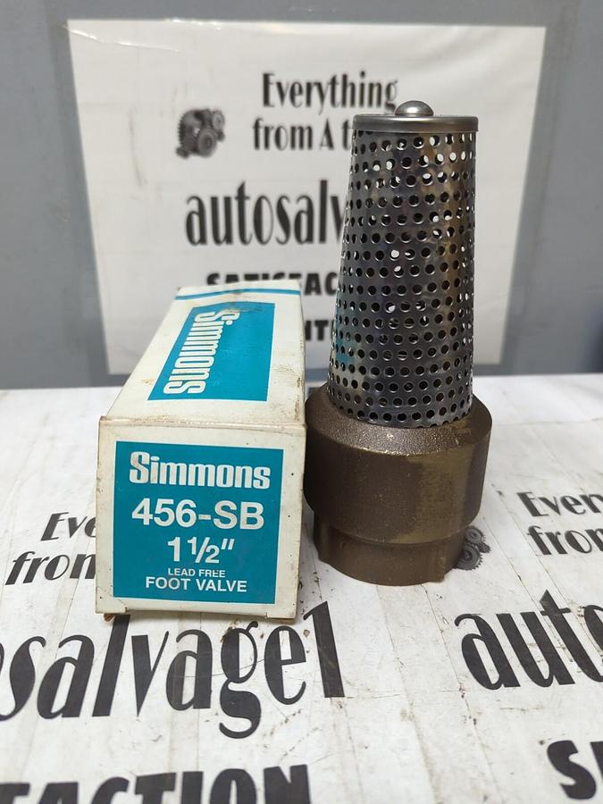 SIMMONS,456-SB 1-1/2,FOOT VALVE NOS